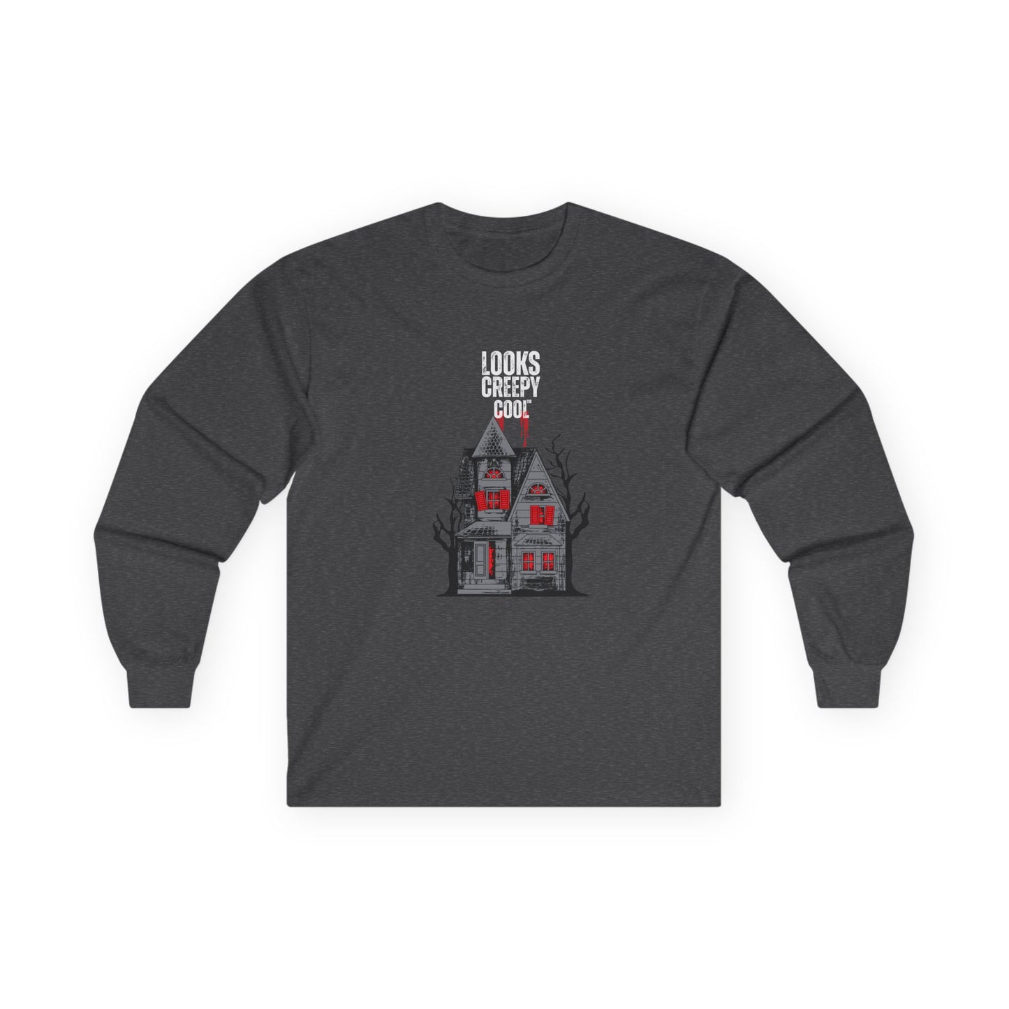 Looks Creepy Cool™ Haunted House Long Sleeve Tee