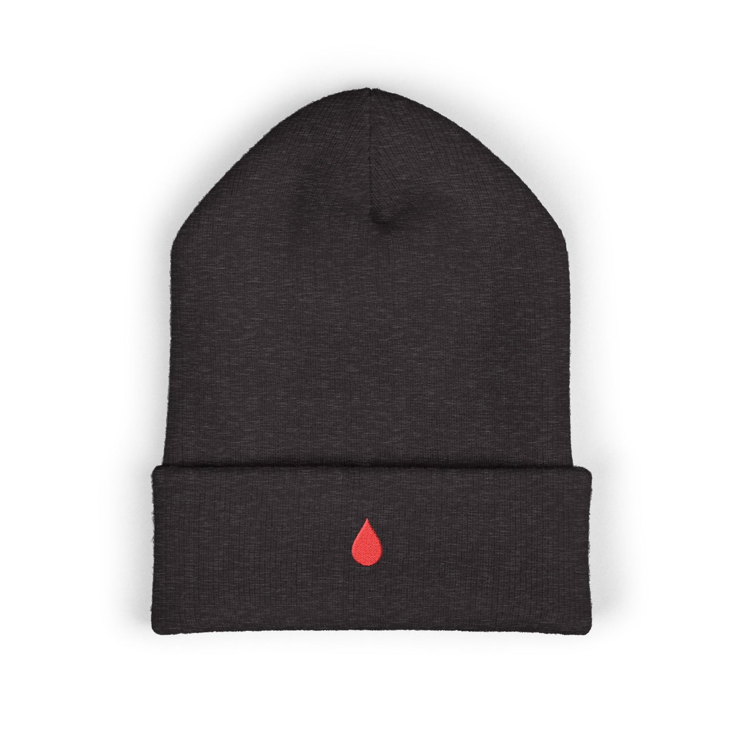 “Blood Drop” Classic Cuffed Beanie – Unisex Winter Hat
