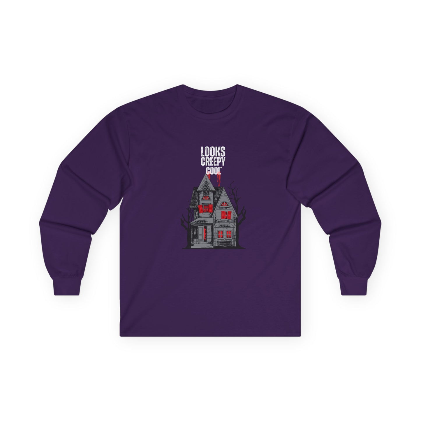 Looks Creepy Cool™ Haunted House Long Sleeve Tee