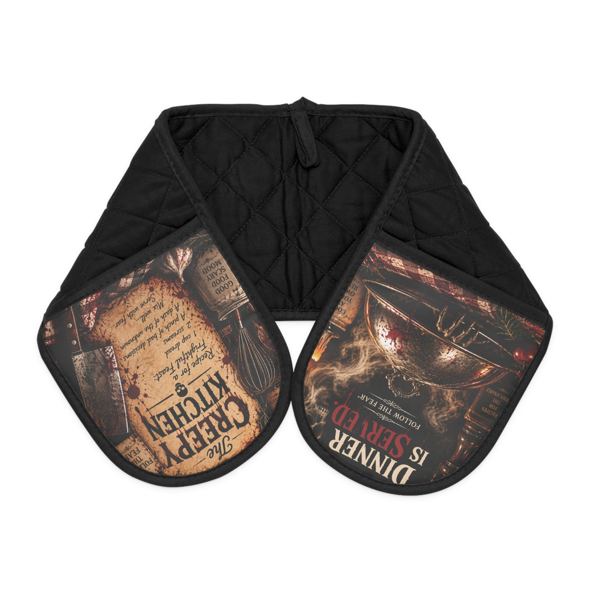 Dinner Is Served Double Oven Mitt | ITEM LOG 065