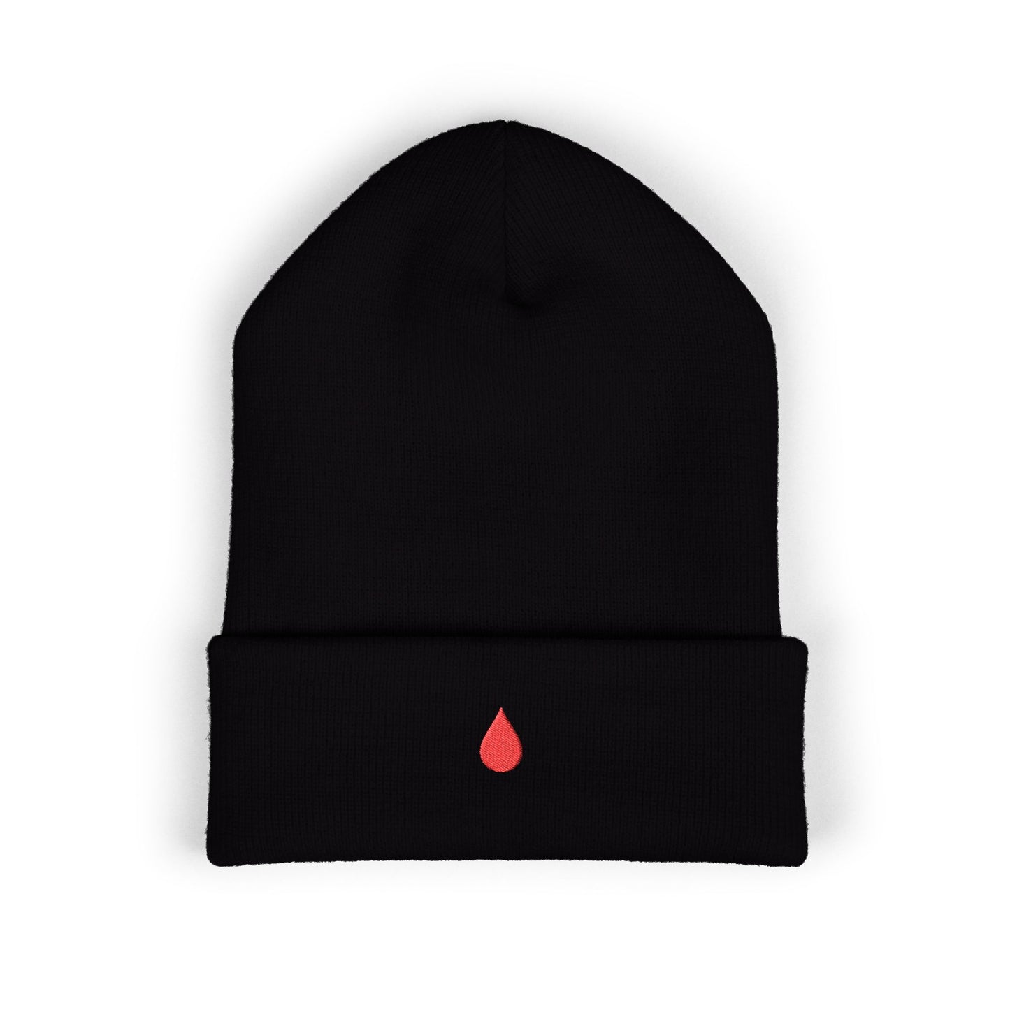 “Blood Drop” Classic Cuffed Beanie – Unisex Winter Hat