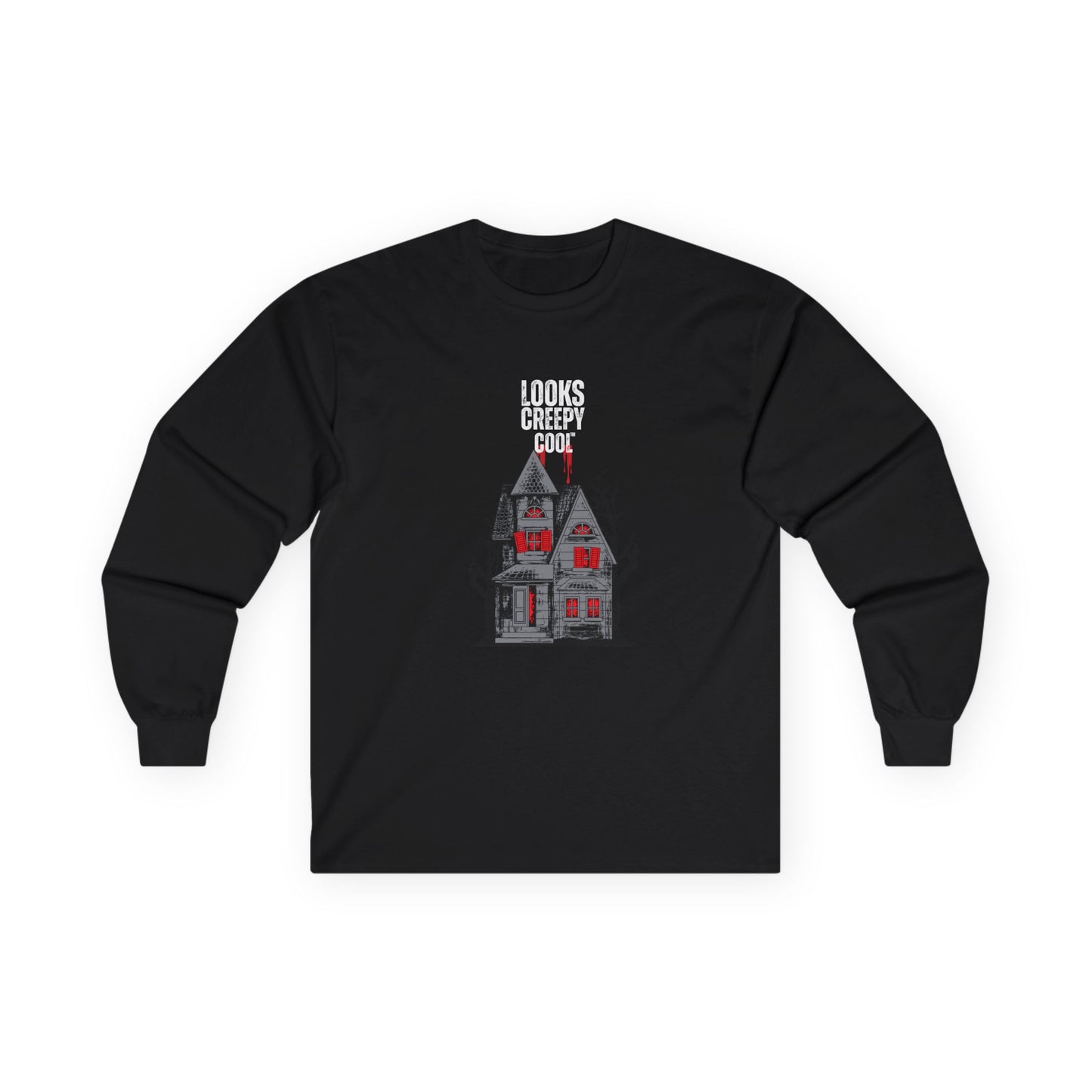 Looks Creepy Cool™ Haunted House Long Sleeve Tee