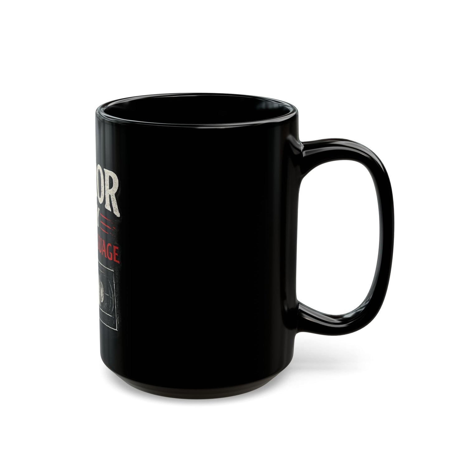 Horror Is My Love Language Mug | Retro VHS Horror Coffee Cup | Spooky Horror Fan Gift | Haunted House FearFest®