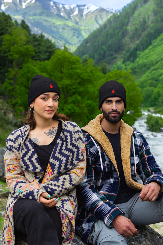 “Blood Drop” Classic Cuffed Beanie – Unisex Winter Hat