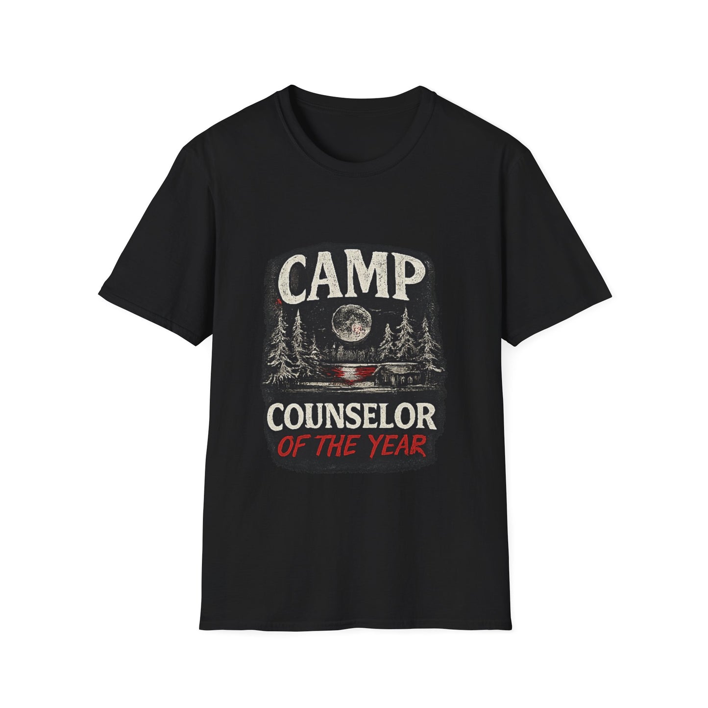 Camp Counselor of the Year Shirt | Retro Horror Camp Tee | Summer Camp Slasher Aesthetic T-Shirt | Haunted House FearFest®