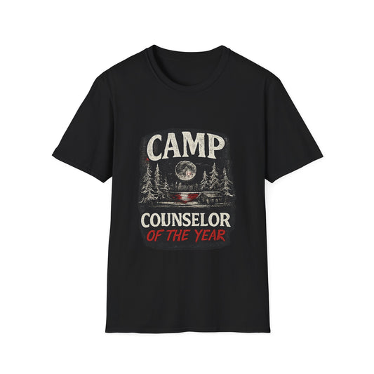 Camp Counselor of the Year Shirt | Retro Horror Camp Tee | Summer Camp Slasher Aesthetic T-Shirt | Haunted House FearFest®